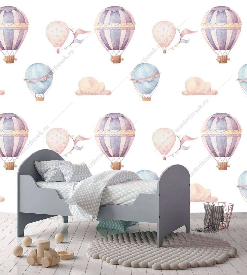 Фотообои в интерьере воздушные шары  12-725 фото