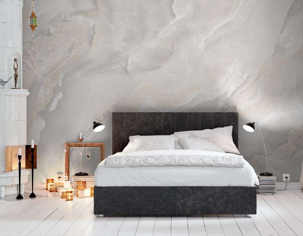 Фотообои в интерьере бежевый мрамор  9-1615 фото