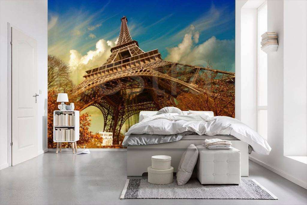 Фотообои Вид на эйфелеву башню 3д  9-791
