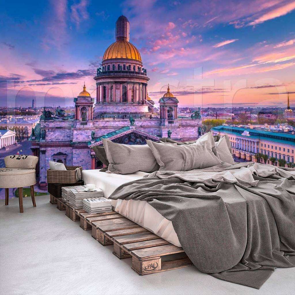 Фотообои в интерьере исаакиевский собор в сумерках  9-670 фото