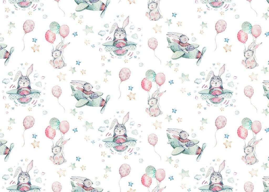 Фотообои в интерьере звери и шарики  12-736 фото