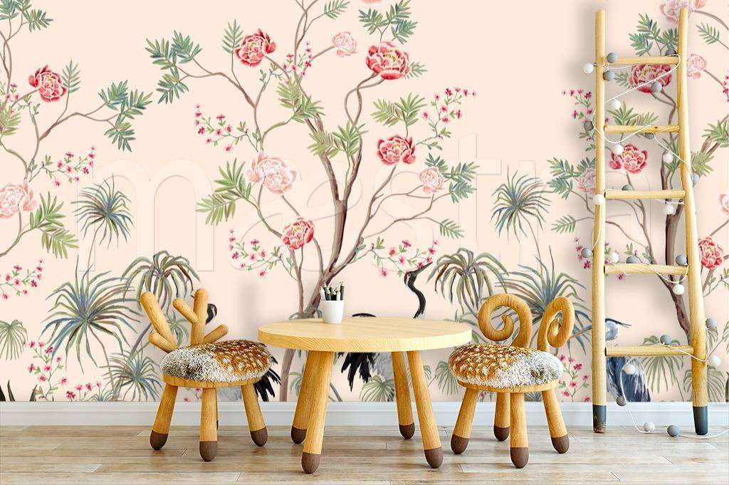 Фотообои в интерьере растения в джунглях  12-490 фото