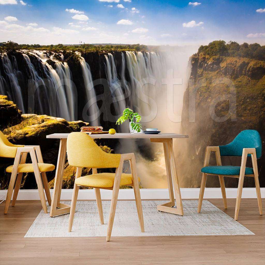 Фотообои в интерьере водопад прекрасный  9-862 фото