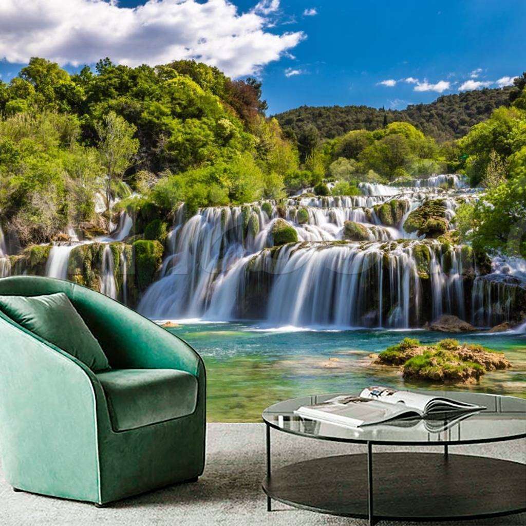 Фотообои Бесшовные обои на стену:  Водопад. Артикул: 9-871  