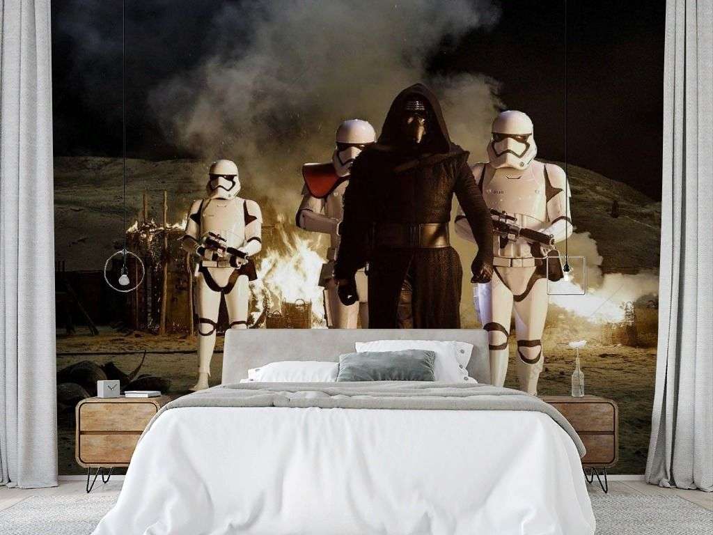 Фотообои в интерьере новые звёздные войны  12-1223 фото