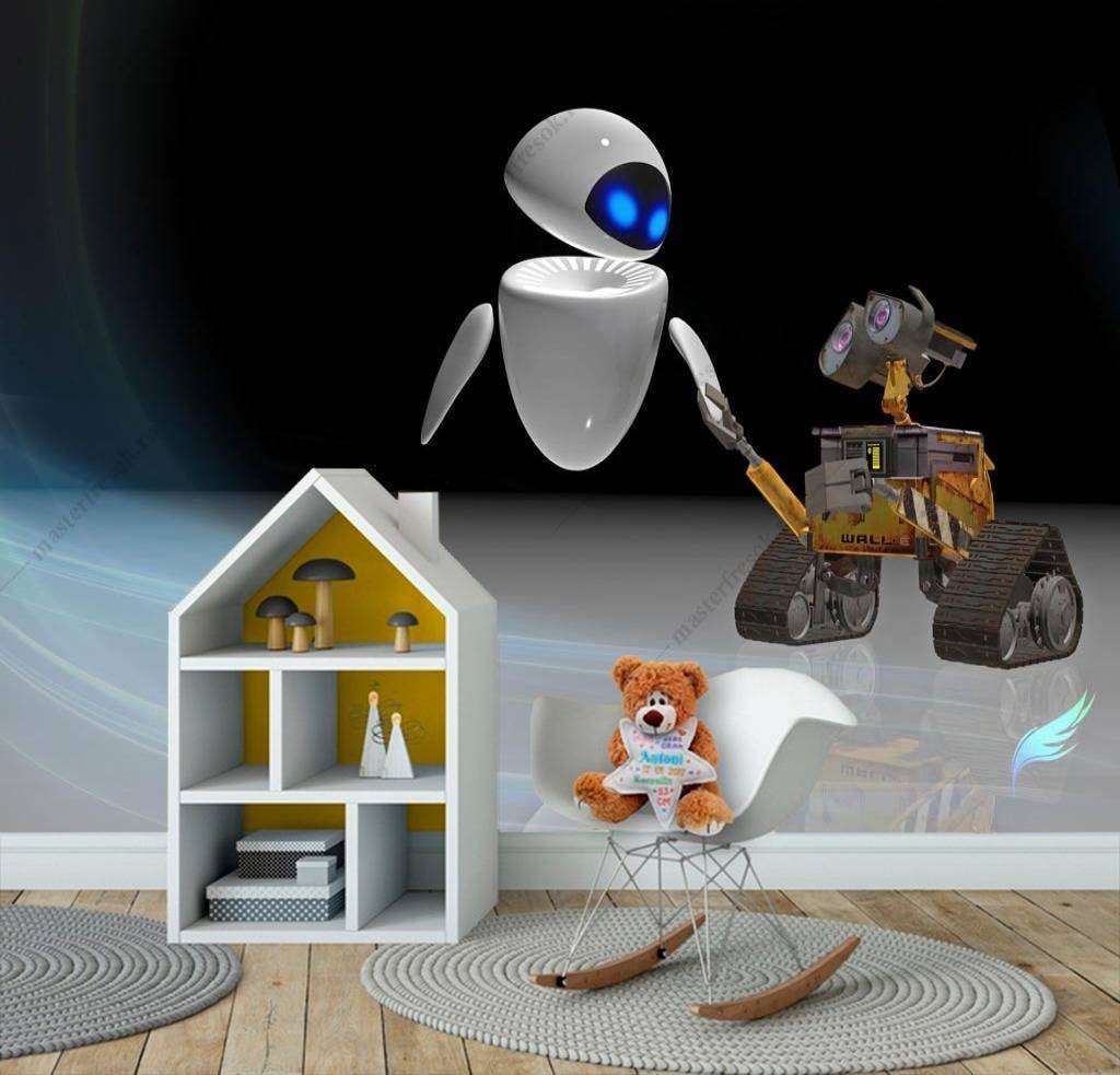 Фотообои в интерьере ева из мультика валли  12-1095 фото