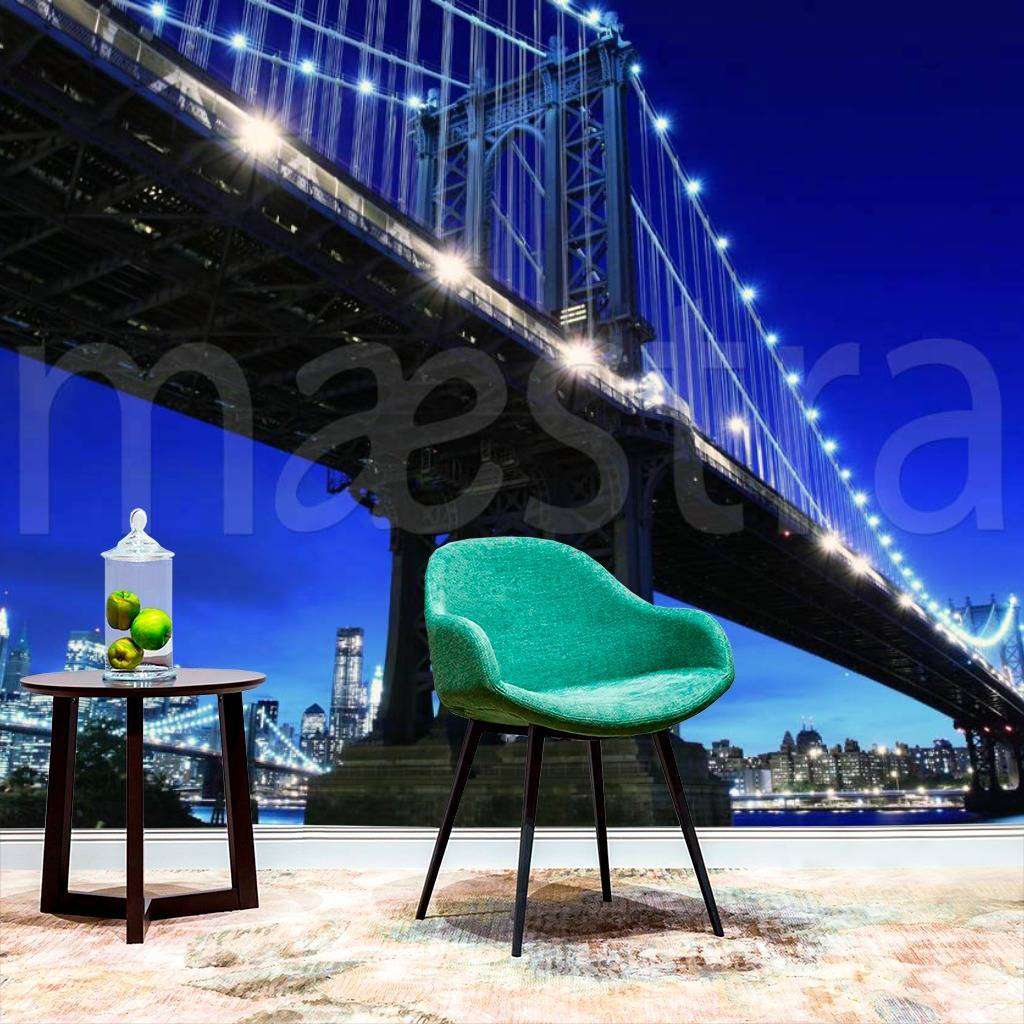 Фотообои Ночной мост Бруклина  4-199