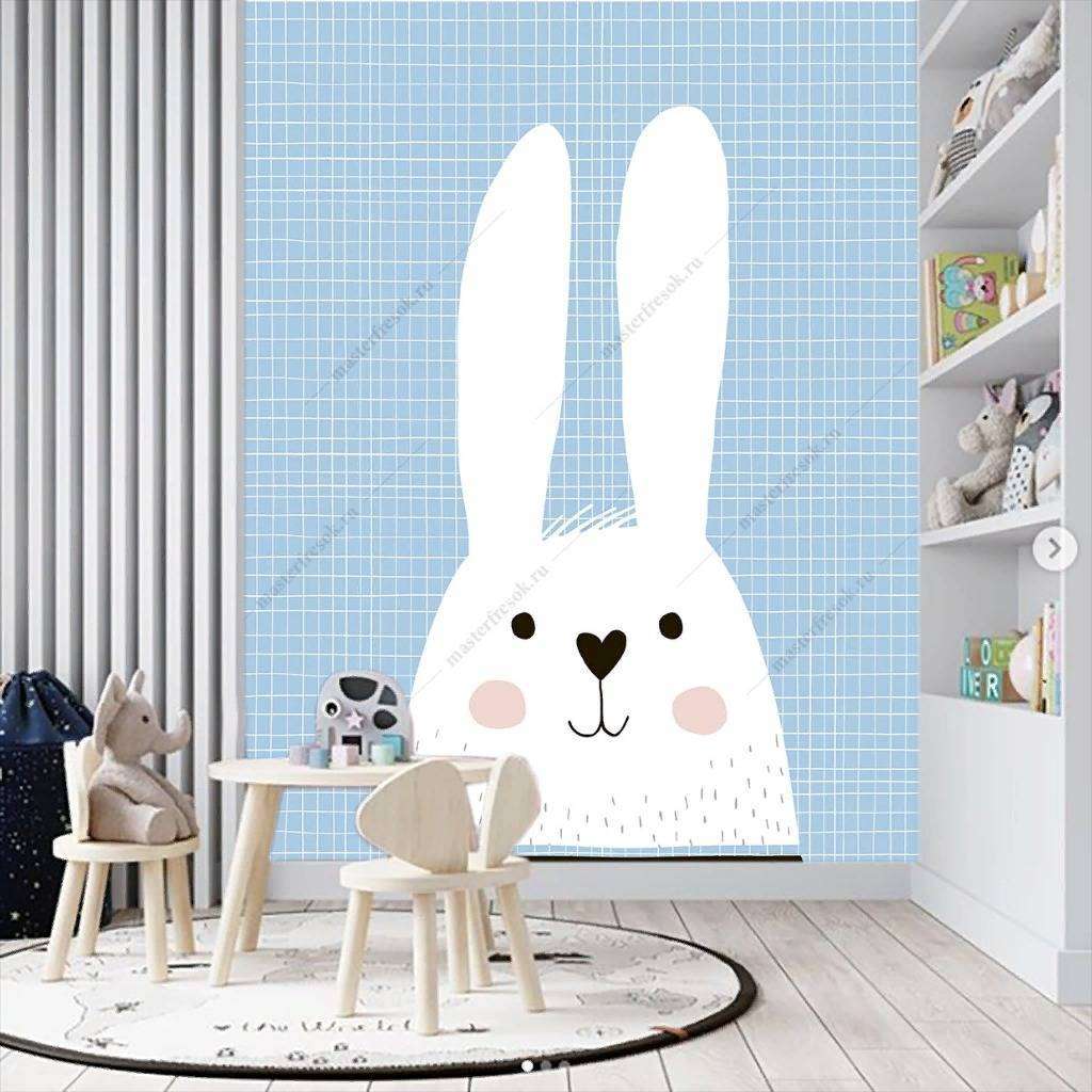 Фотообои в интерьере зайчик матрос  12-887 фото