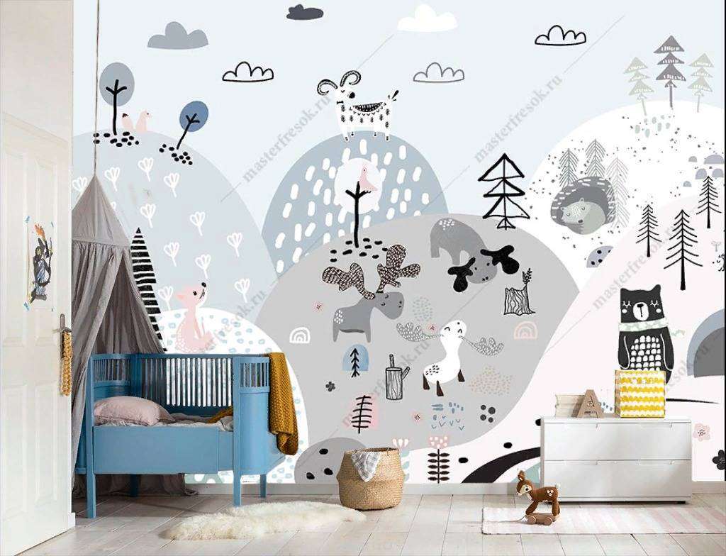 Фотообои в интерьере сказочный город  14-191 фото