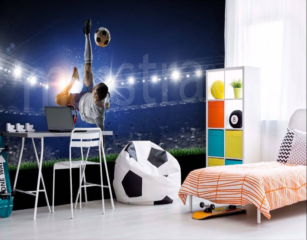 Фотообои Удар футболиста  12-538