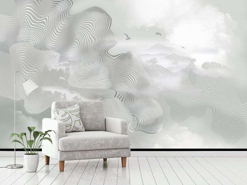 Фотообои в интерьере туман  13-742 фото