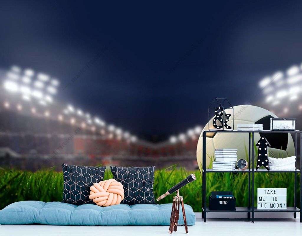 Фотообои в интерьере ночной стадион  12-1403 фото