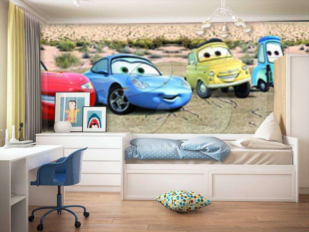 Фотообои в интерьере тачки панорама  12-252 фото