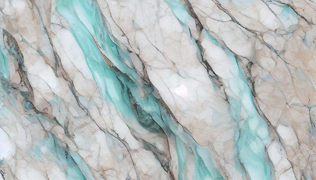 Фотообои в интерьере мрамор серо-изумрудный  9-2093 фото