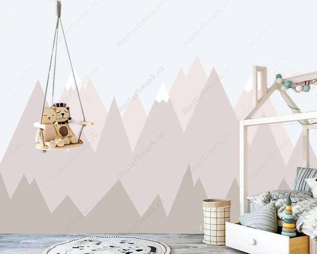 Фотообои Бесшовные обои на стену:  Розовые холмы. Артикул: 12-652  