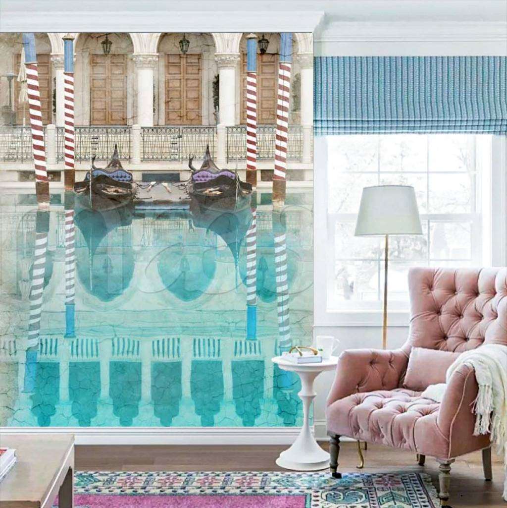 Фотообои Голубые каналы Венеции  11-178