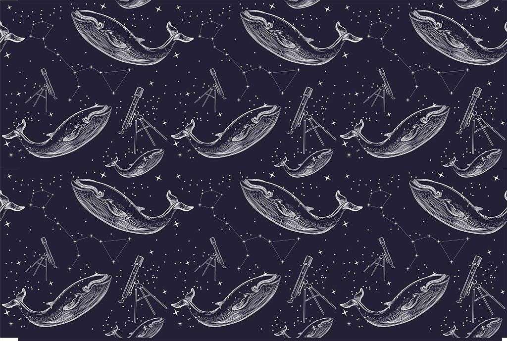 Фотообои в интерьере киты на темном фоне   14-760 фото