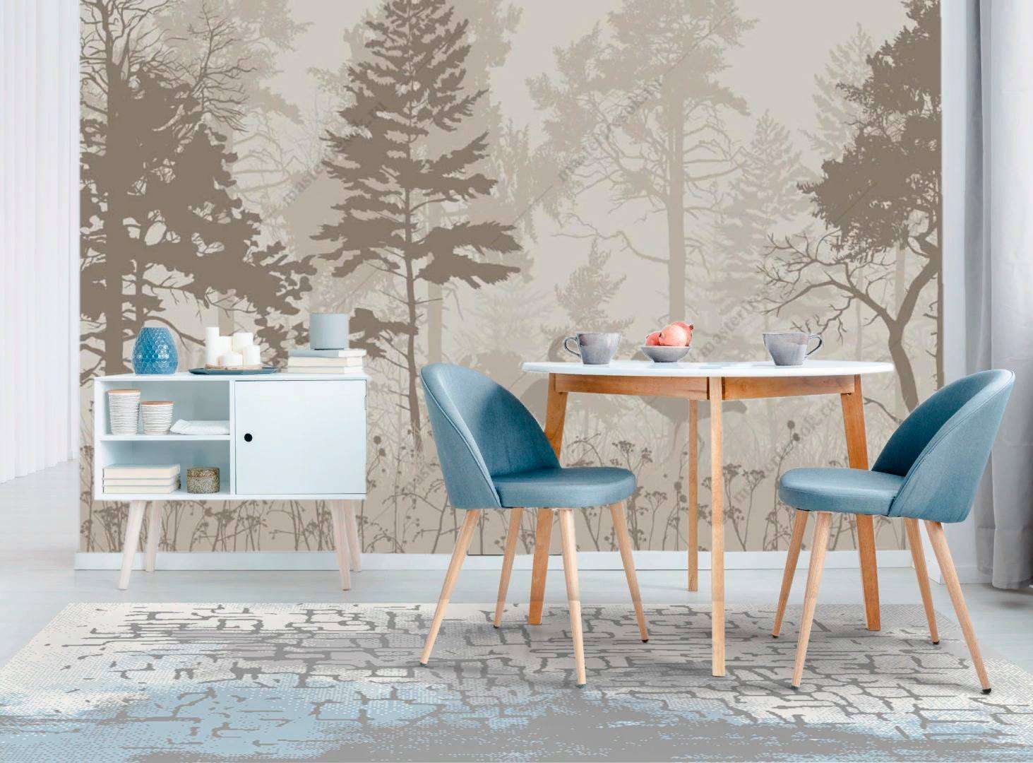 Фотообои в интерьере цапли в лесу  14-129 фото