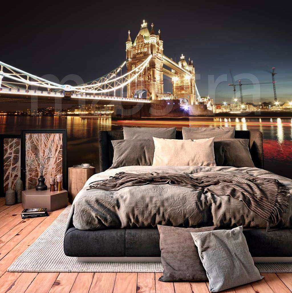 Фотообои в интерьере вечерний тауэрский мост  9-476 фото