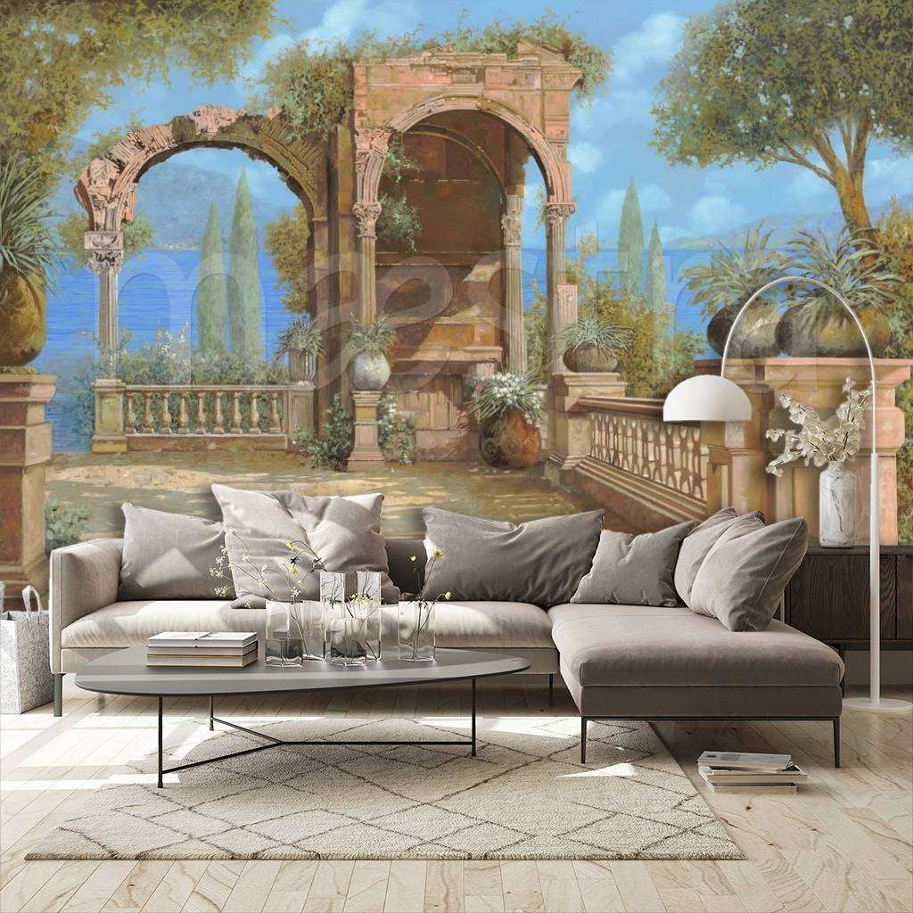 Фотообои Живописные арки на фоне моря  8-082