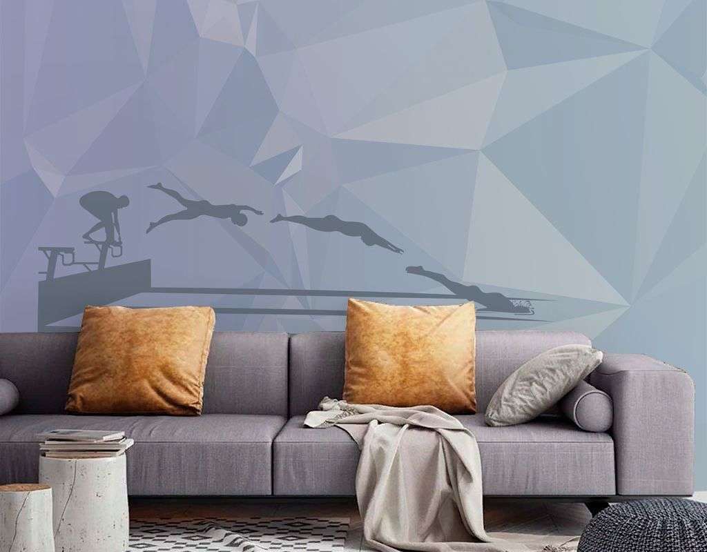 Фотообои в интерьере плавание  9-2079 фото