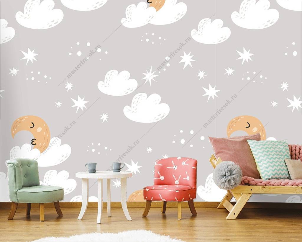 Фотообои Облака на сером небе  12-752