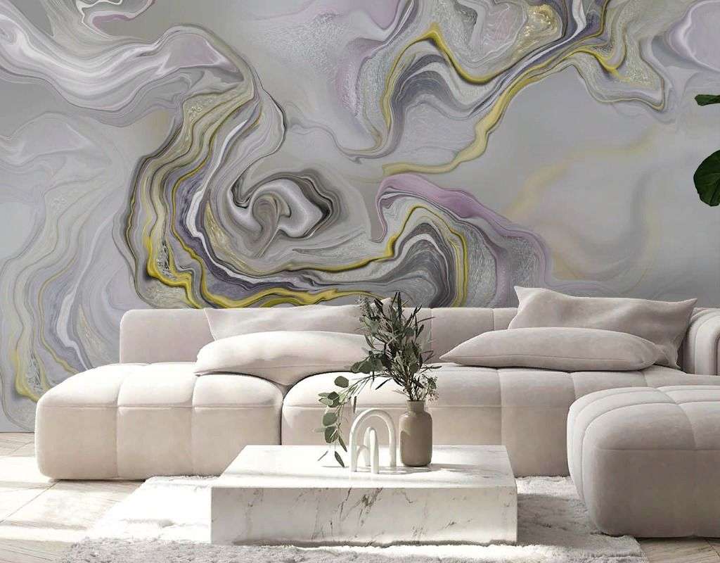 Фотообои в интерьере оникс серый  13-737 фото