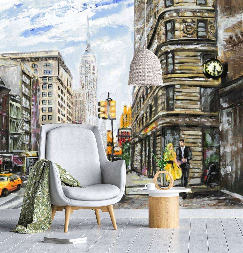 Фотообои Нью Йорк красками  9-830