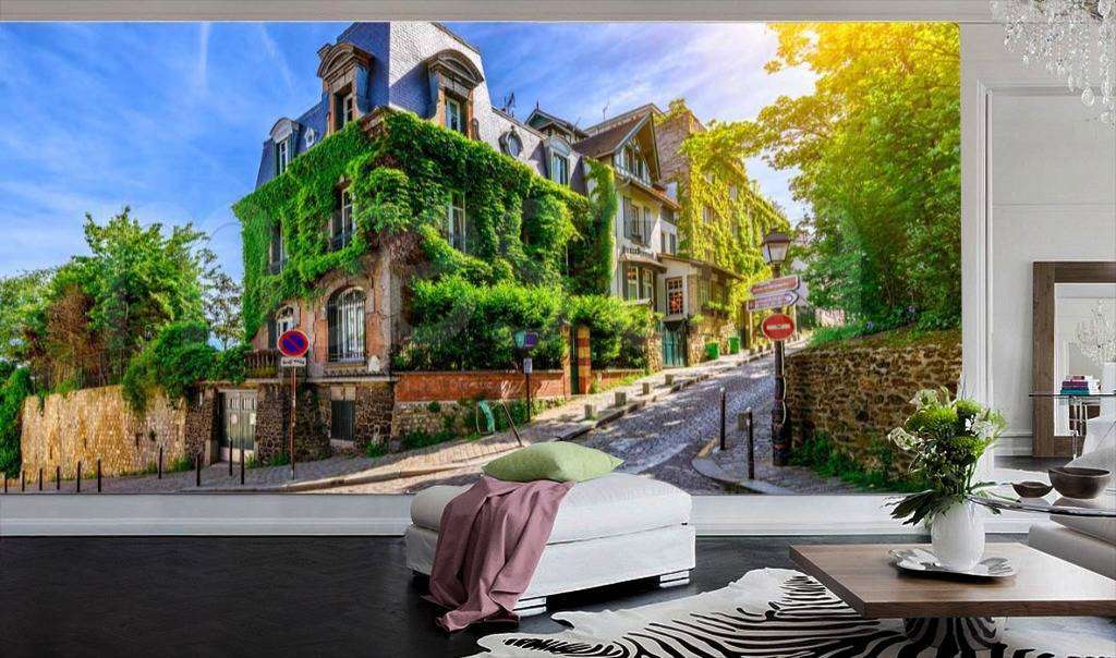 Фотообои Солнечная улочка Парижа  9-728