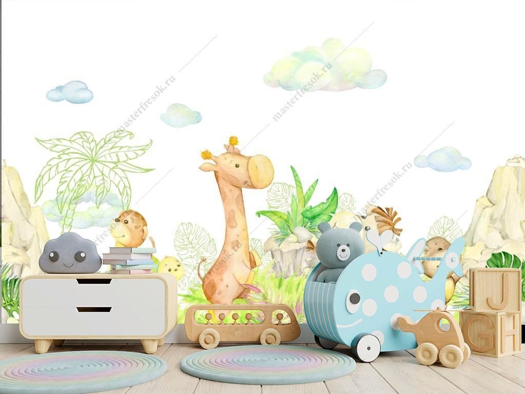 Фотообои Веселый жираф  14-605