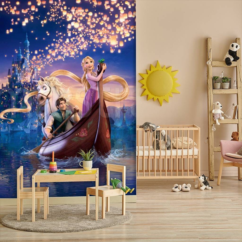 Фотообои Рапунцель на лодке  3-098