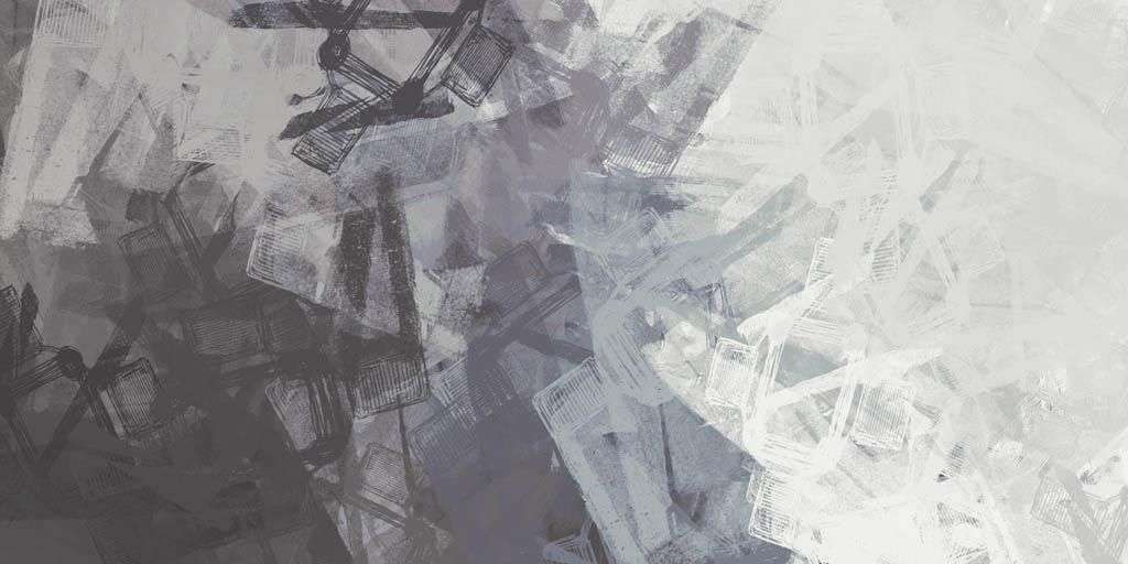 Фотообои в интерьере синяя монохромная абстракция  9-1339 фото