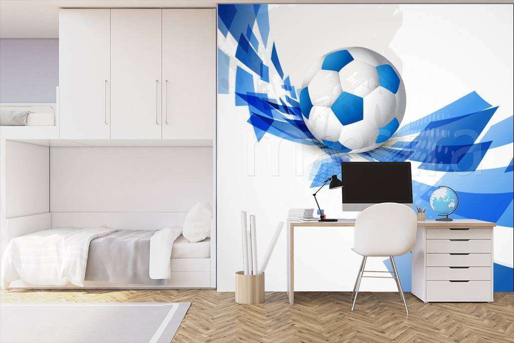 Фотообои в интерьере абстракция с мячом  12-521 фото