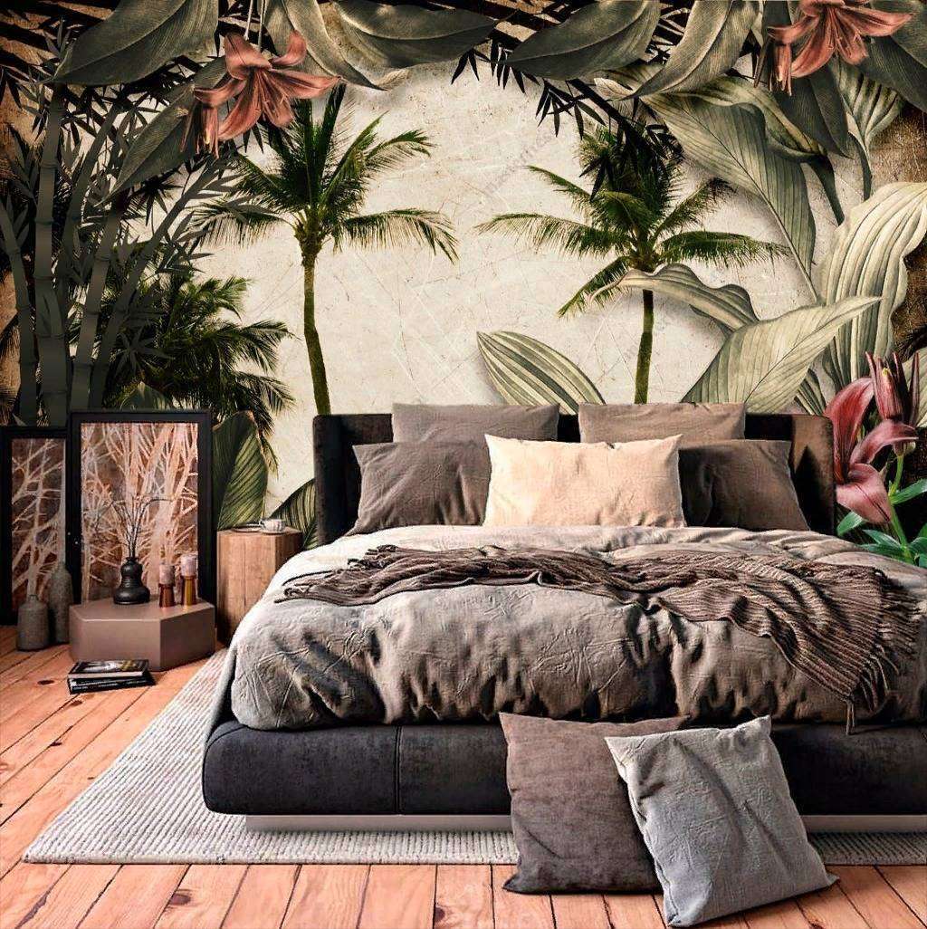 Фотообои Бесшовные обои на стену:  Жаркие тропики. Артикул: 9-1139  