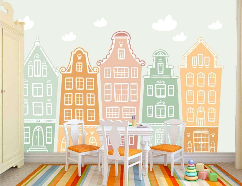 Фотообои в интерьере детский городок  12-615 фото