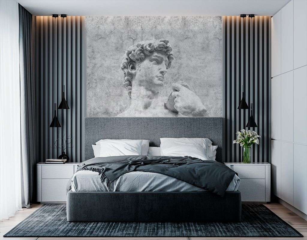 Фотообои в интерьере давид. бюст  14-675 фото