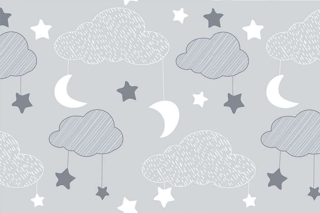 Фотообои в интерьере облака серые  12-710 фото