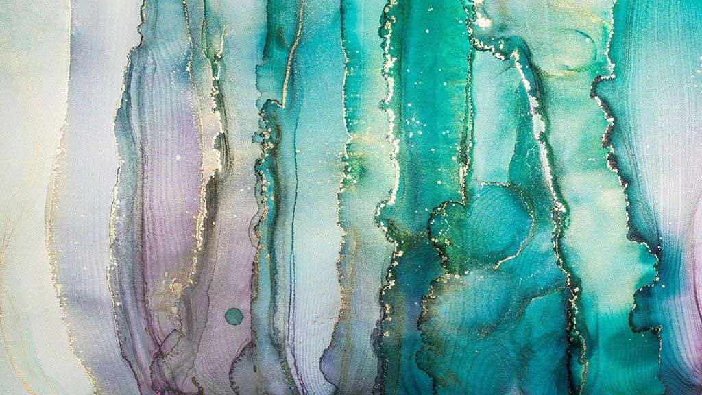 Фотообои в интерьере мраморная стена изумрудная  9-1784 фото