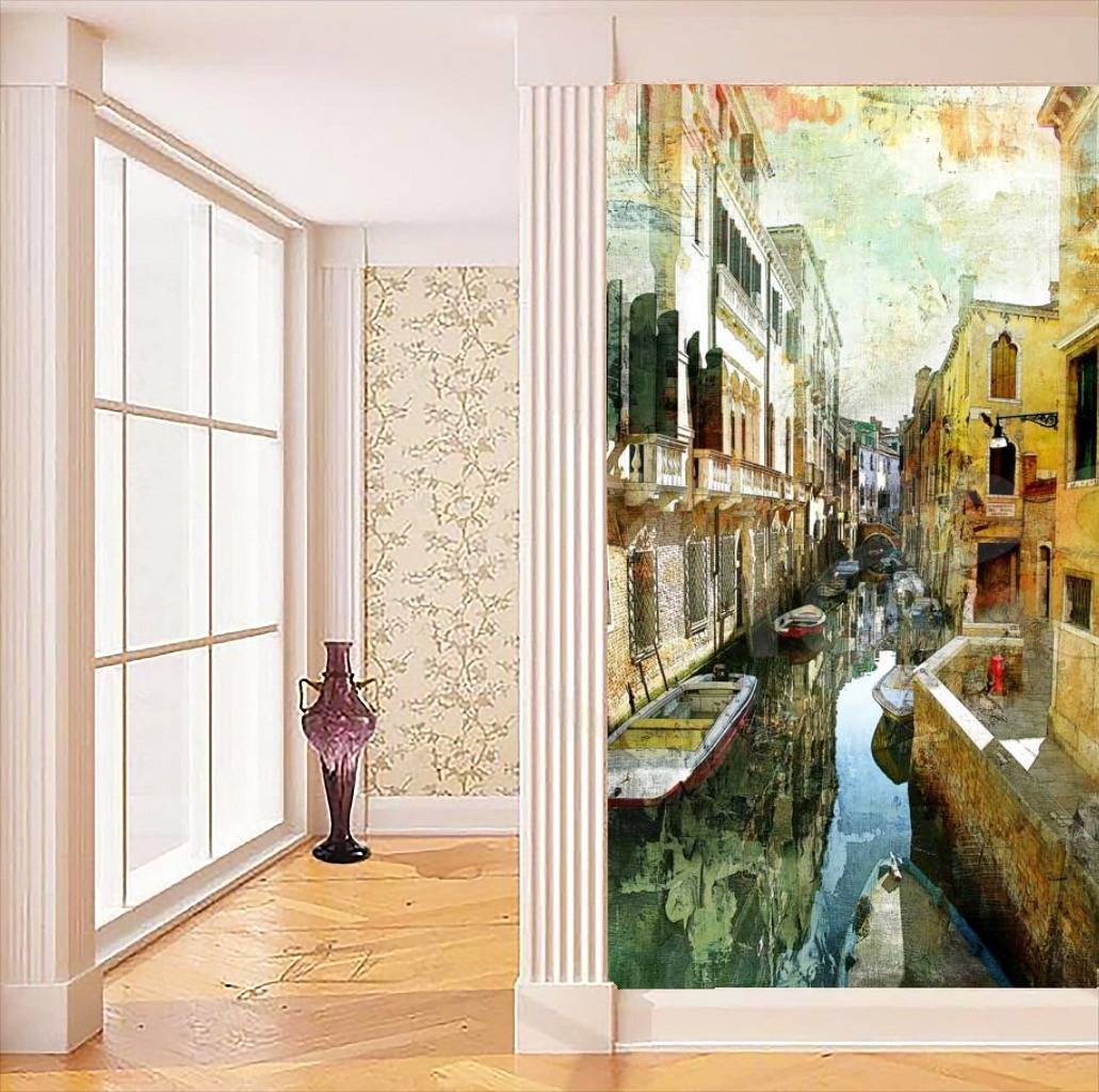 Фотообои Узкая улочка Венеции солнечным днем  11-095