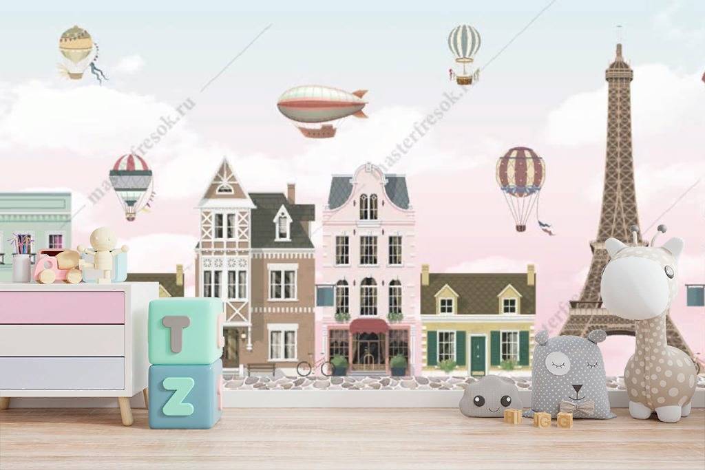 Фотообои Париж в детскую  12-1202