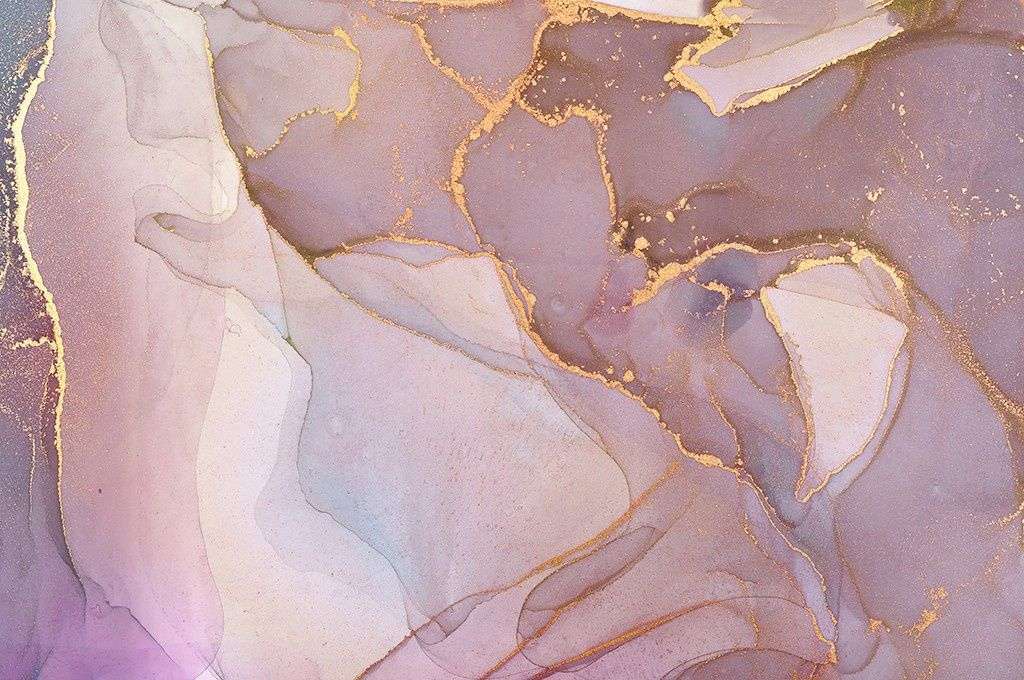 Фотообои в интерьере флюид арт холодный розовый  9-2029 фото