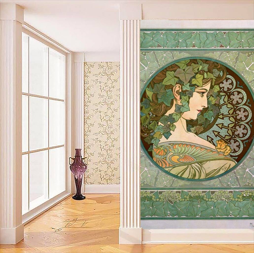 Фотообои Альфонс Мариа Муха - Плющ  8-204