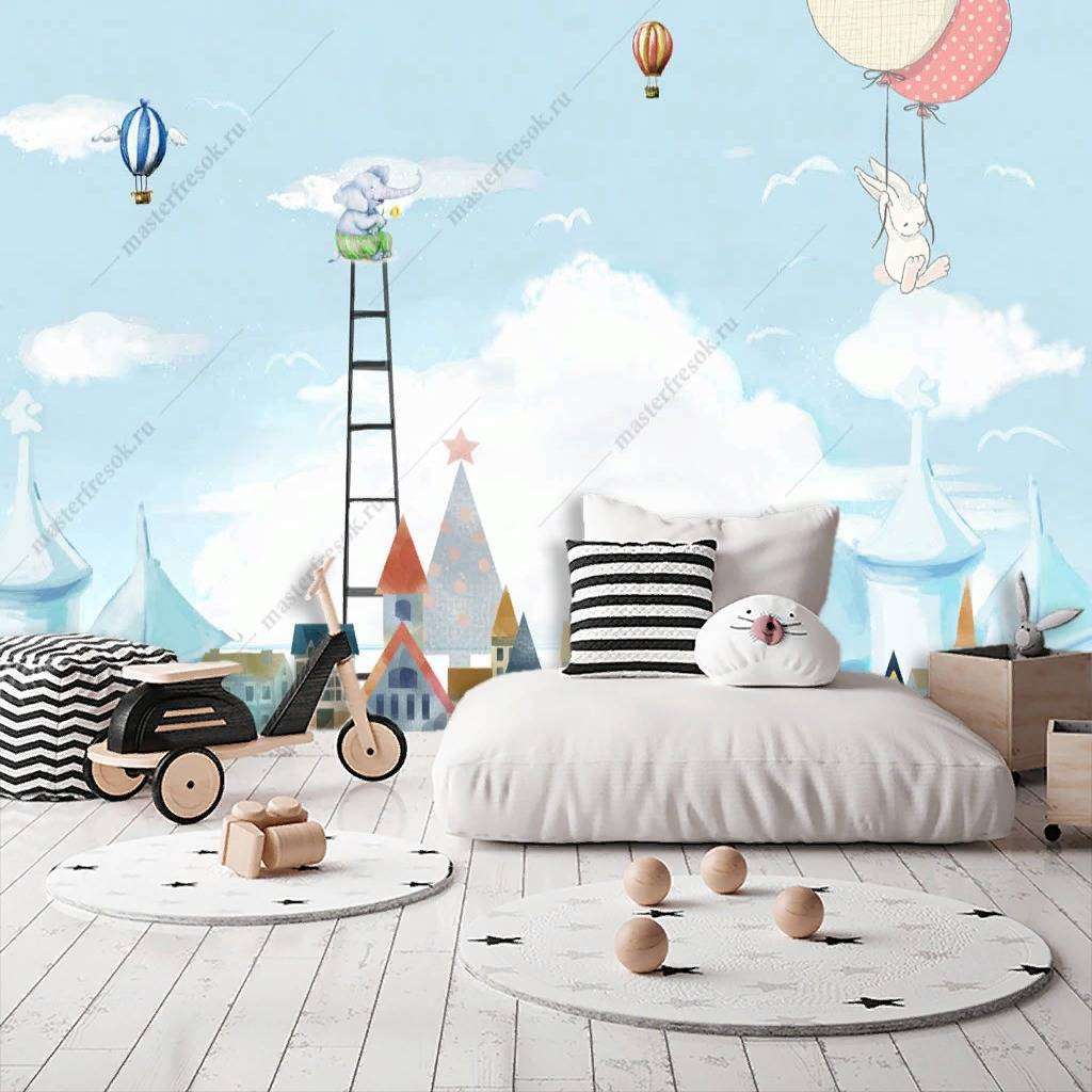 Фотообои в интерьере город волшебный  12-818 фото