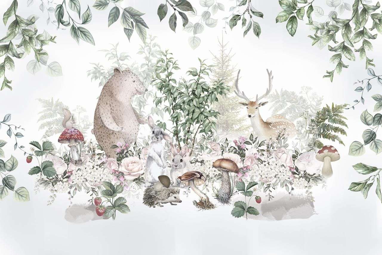 Фотообои в интерьере животные лесные  13-583 фото