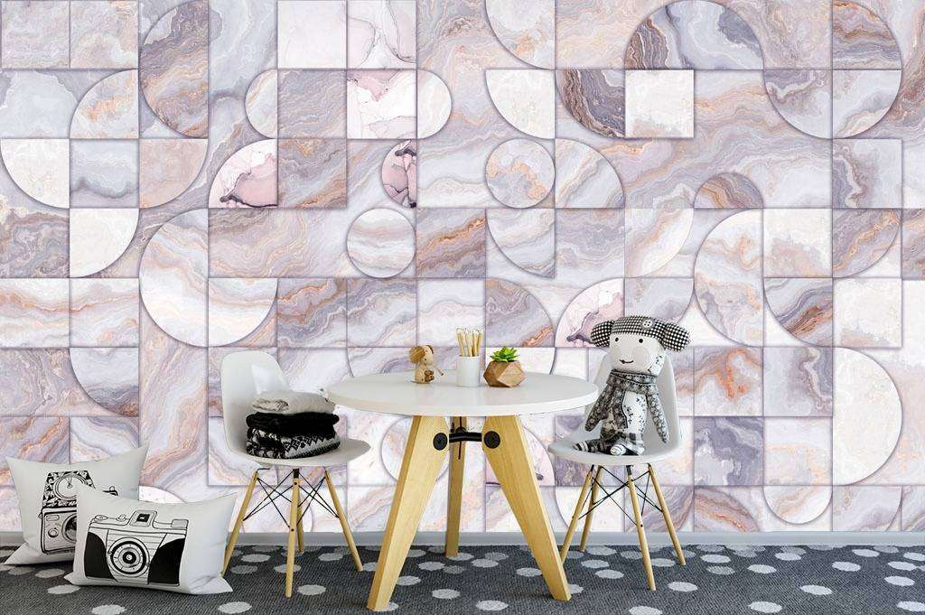 Фотообои в интерьере абстракция в мраморе  13-078 фото