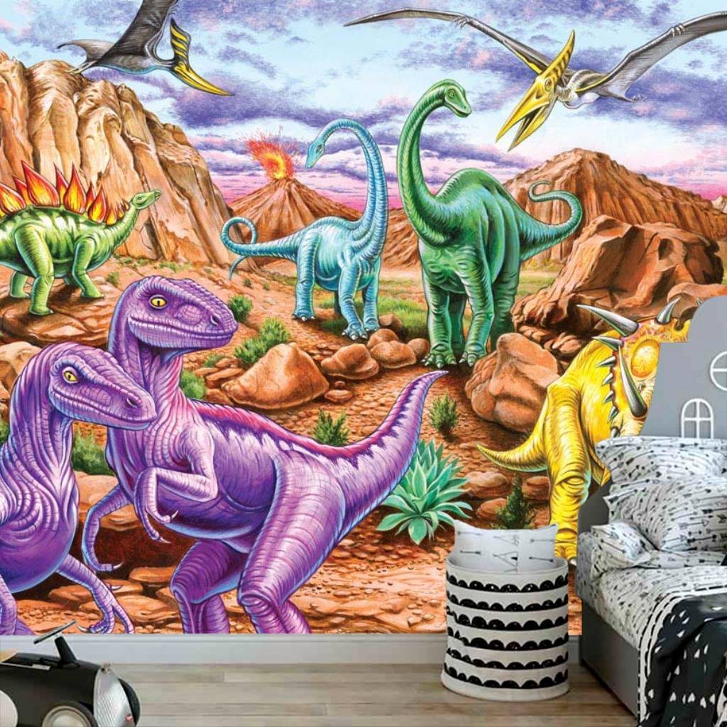 Фотообои Динозавры в горах  8-303