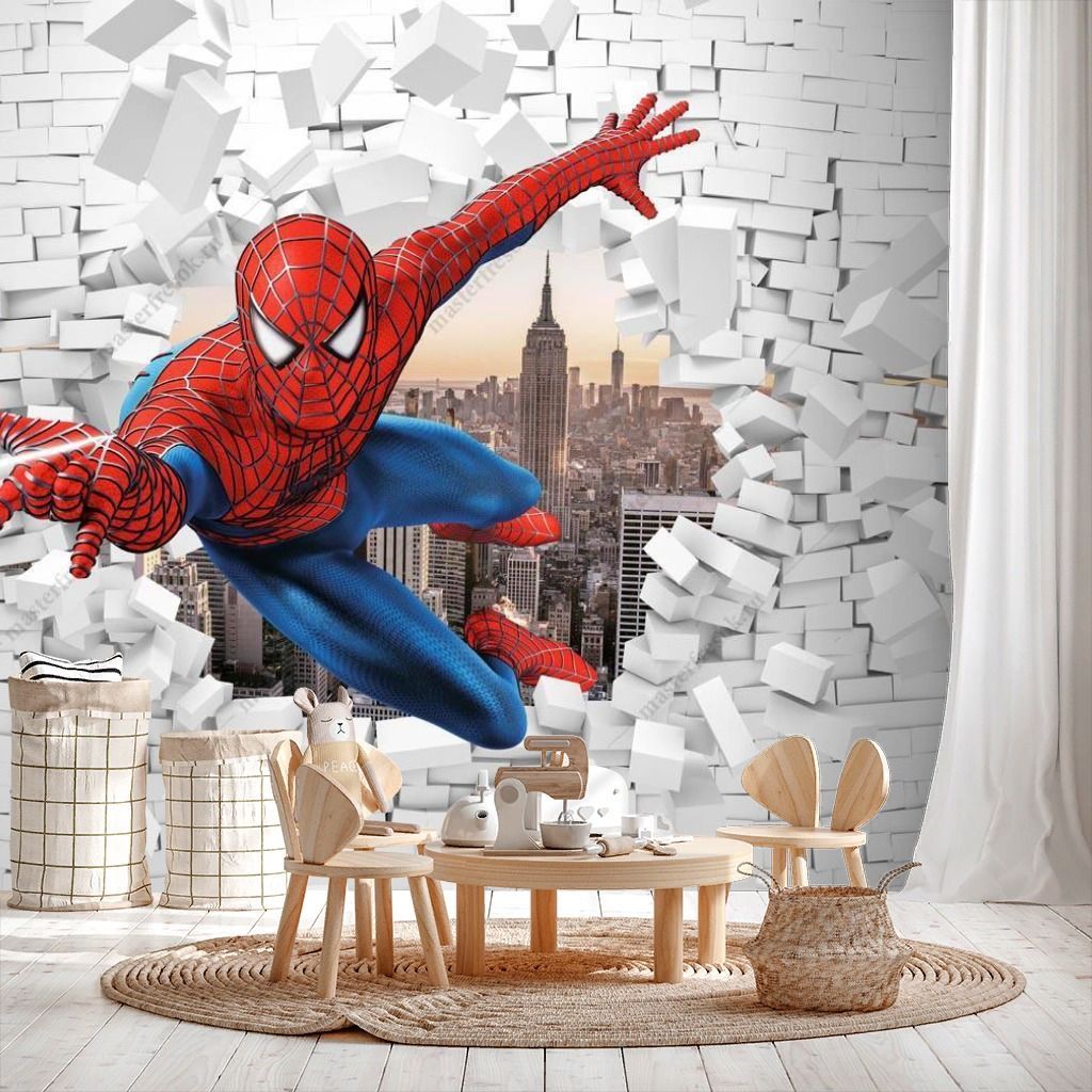 Фотообои Человек паук 3д  12-1209