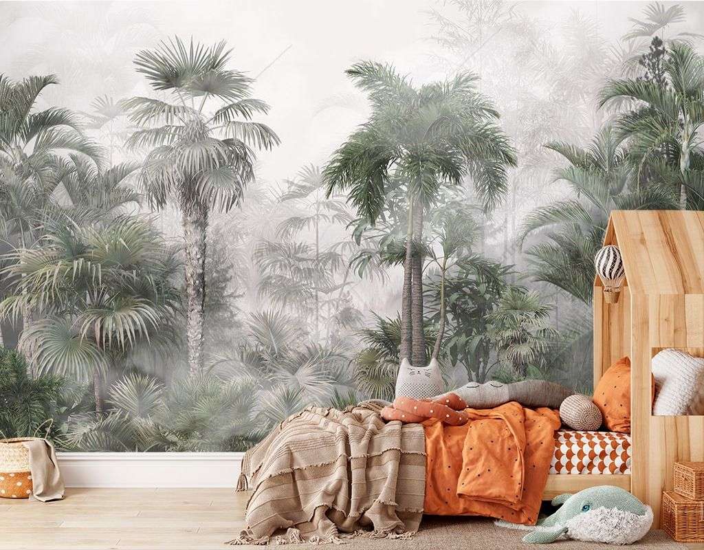 Фотообои в интерьере тропический шторм  9-1745 фото