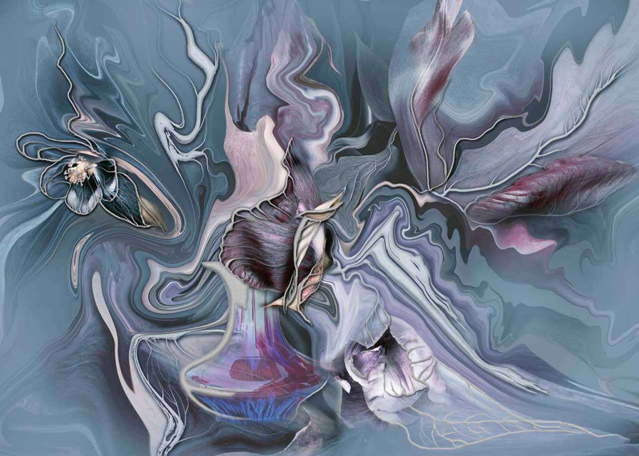 Фотообои в интерьере акварель  13-063 фото