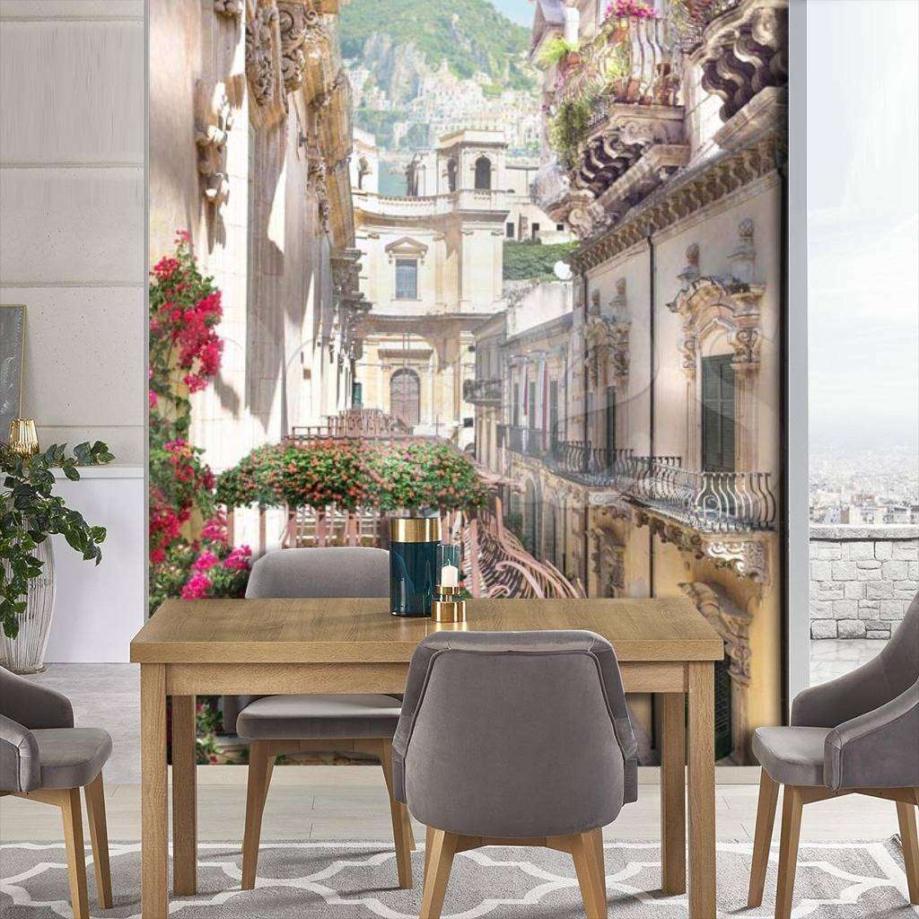 Фотообои в интерьере изящная улочка  5-033 фото